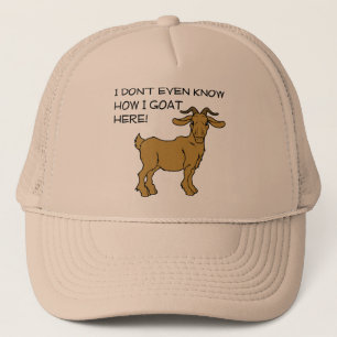 Hoe ik hier geiten grappige bal cap hoed trucker pet