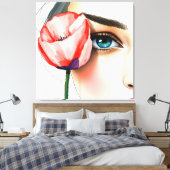 Hoe ik je zie canvas afdruk (Insitu (Slaapkamer))