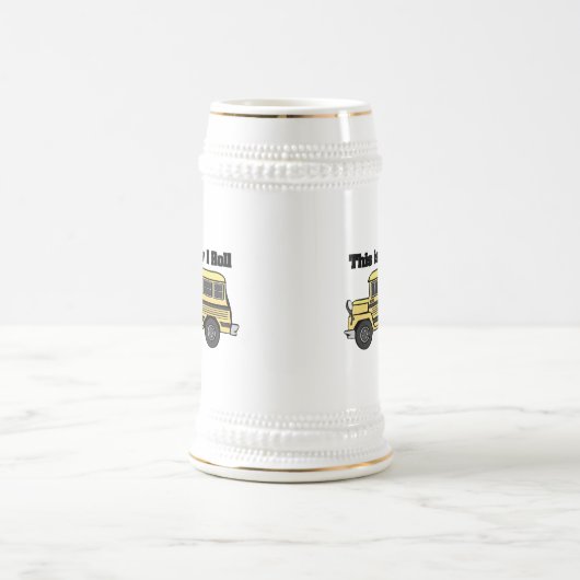 Hoe ik kan draaien (schoolbus) bierpul (Center)