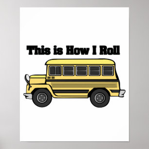 Hoe ik kan draaien (schoolbus) poster