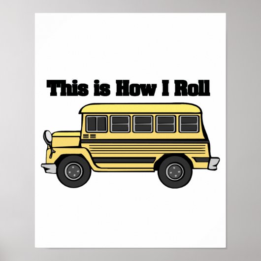 Hoe ik kan draaien (schoolbus) poster (Voorkant)