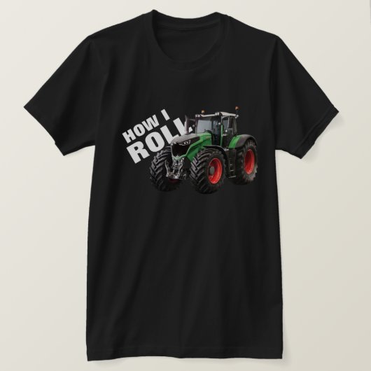 "Hoe ik loop" met de Green Boerderij Tractor T-shirt (Design voorkant)