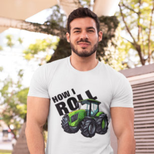 "Hoe ik loop" met de Green Boerderij Tractor T-shirt