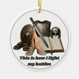 Hoe ik mijn gevechten uitvocht keramisch ornament
