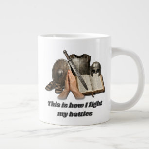Hoe ik mijn gevechten voer grote koffiekop