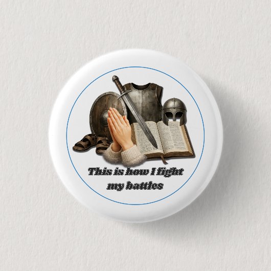 Hoe ik mijn gevechten voer ronde button 3,2 cm (Voorkant)