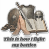 Hoe ik mijn gevechten voer sticker (Voorkant)