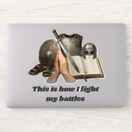 Hoe ik mijn gevechten voer sticker