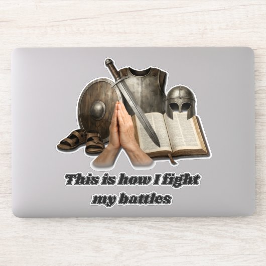 Hoe ik mijn gevechten voer sticker (Computer)