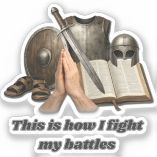 Hoe ik mijn gevechten voer sticker