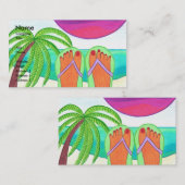 Hoe ik mijn Visitekaartje voor zomervakantie heb b (Voorkant / Achterkant)