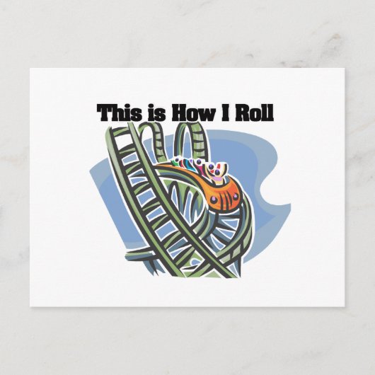Hoe ik rol (achtbaan) briefkaart (Voorkant)