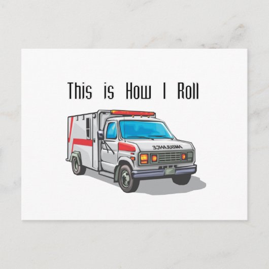 Hoe ik rol ambulance briefkaart (Voorkant)