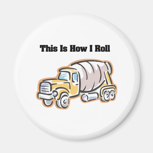 Hoe ik rol (Cementwagen) Magneet (Voorkant)