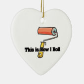 Hoe ik rol (de Roller van de Verf) Keramisch Ornament (Rechts)