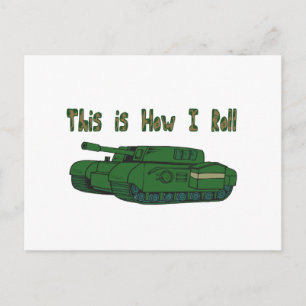 Hoe ik rol (militair tank) briefkaart