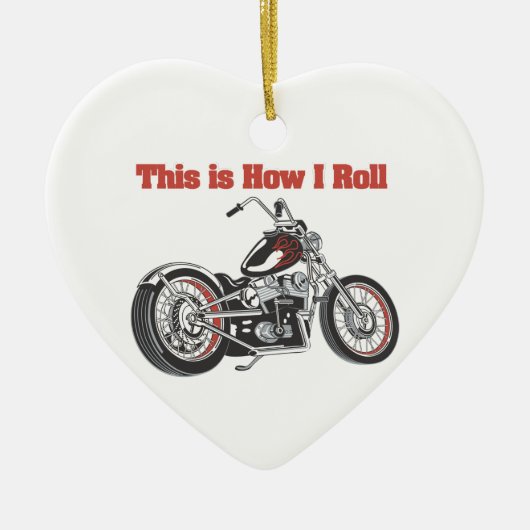 Hoe ik rol (motorfiets) keramisch ornament (Voorkant)