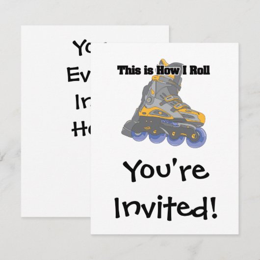 Hoe ik rol (Rollblades/gealigneerde Schaatsen) Kaart (Voorkant / Achterkant)