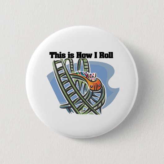 Hoe ik rol (Roller Coaster) Ronde Button 5,7 Cm (Voorkant)