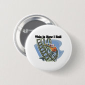 Hoe ik rol (Roller Coaster) Ronde Button 5,7 Cm (Voorkant /achterkant)