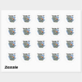 Hoe ik rol (Roller Coaster) Ronde Sticker (Vel)