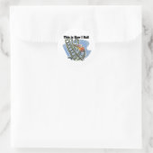 Hoe ik rol (Roller Coaster) Ronde Sticker (Tas)