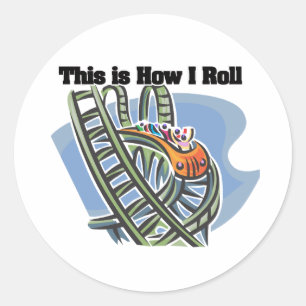 Hoe ik rol (Roller Coaster) Ronde Sticker