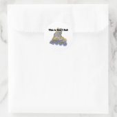Hoe ik rol (Rollerblades/Skeelers) Ronde Sticker (Tas)