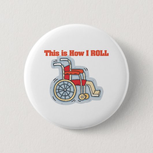 Hoe ik rol (rolstoel) ronde button 5,7 cm (Voorkant)