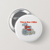 Hoe ik rol (rolstoel) ronde button 5,7 cm (Voorkant /achterkant)
