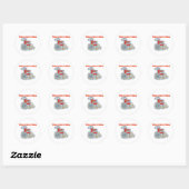 Hoe ik rol (rolstoel) ronde sticker (Vel)