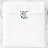 Hoe ik rol (Schaatsen) Ronde Sticker (Tas)