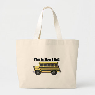 Hoe ik rol (Schoolbus) Grote Tote Bag