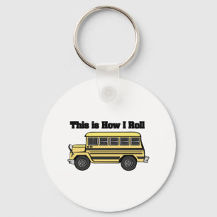 Hoe ik rol (schoolbus) sleutelhanger