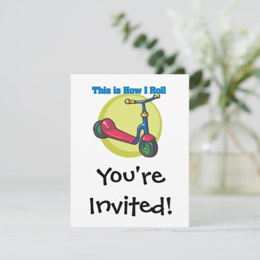 Hoe ik rol (Scooter) Kaart (Staand voorkant)