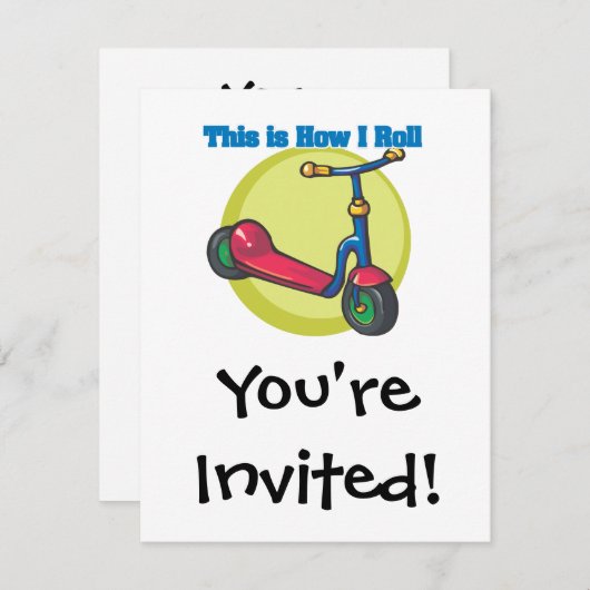 Hoe ik rol (Scooter) Kaart (Voorkant / Achterkant)