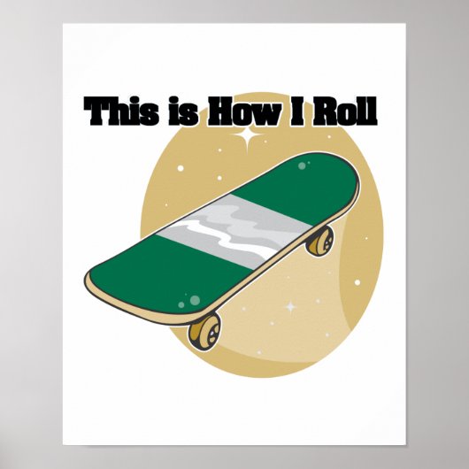 Hoe ik rol (Skateboard) Poster (Voorkant)