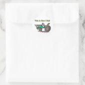 Hoe ik rol (Tractor) Ronde Sticker (Tas)