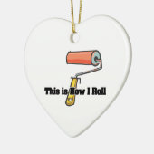 Hoe ik rol (verfroller) keramisch ornament (Links)