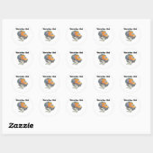 Hoe ik rol (Vuilniswagen) Ronde Sticker (Vel)