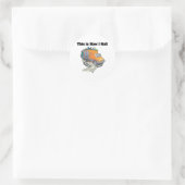 Hoe ik rol (Vuilniswagen) Ronde Sticker (Tas)