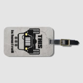 Hoe ik Roll | 4x4 OffRoad Rock Crawler Truck Bagagelabel (Voorkant (horizontaal))