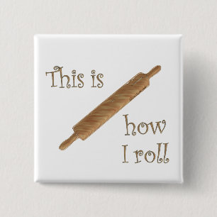 Hoe ik Roll Vierkante Button 5,1 Cm