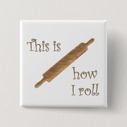 Hoe ik Roll Vierkante Button 5,1 Cm (Voorkant)