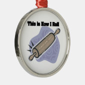 Hoe ik rolt (de Rolling Pin van Baker) Metalen Ornament (Rechts)