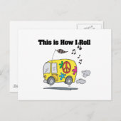 Hoe ik rolt (Hippie Van) Briefkaart (Voorkant / Achterkant)