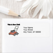 Hoe ik rolt (Lawn Mover) Etiket (Insitu)