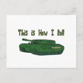 Hoe ik rolt (militaire tank) briefkaart (Voorkant)