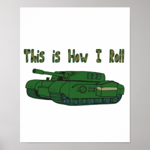 Hoe ik rolt (militaire tank) poster
