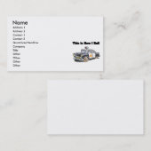 Hoe ik rolt (politie/oplichter) visitekaartje (Voorkant / Achterkant)